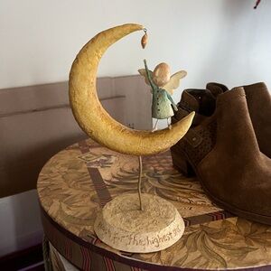 August baby  Giftable Lang Whimsical on Crescent Moon Figurine August moon